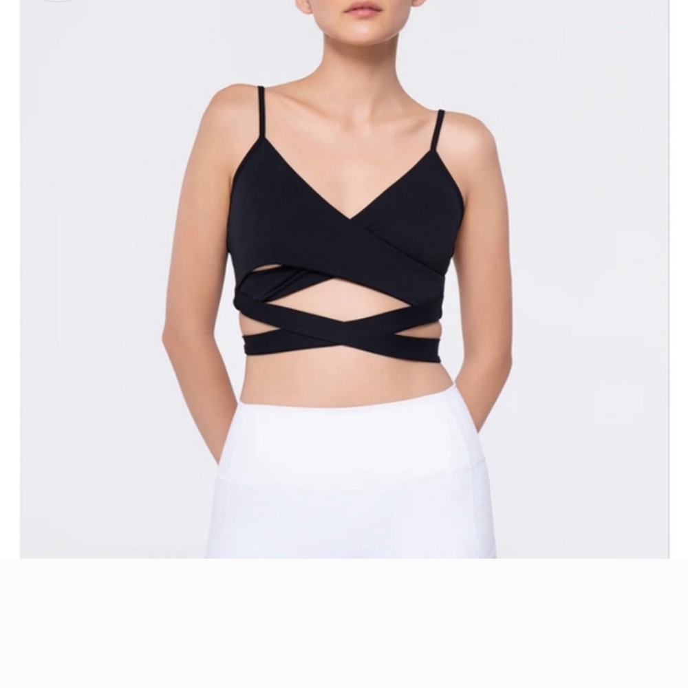 Black Strappy Women's Top